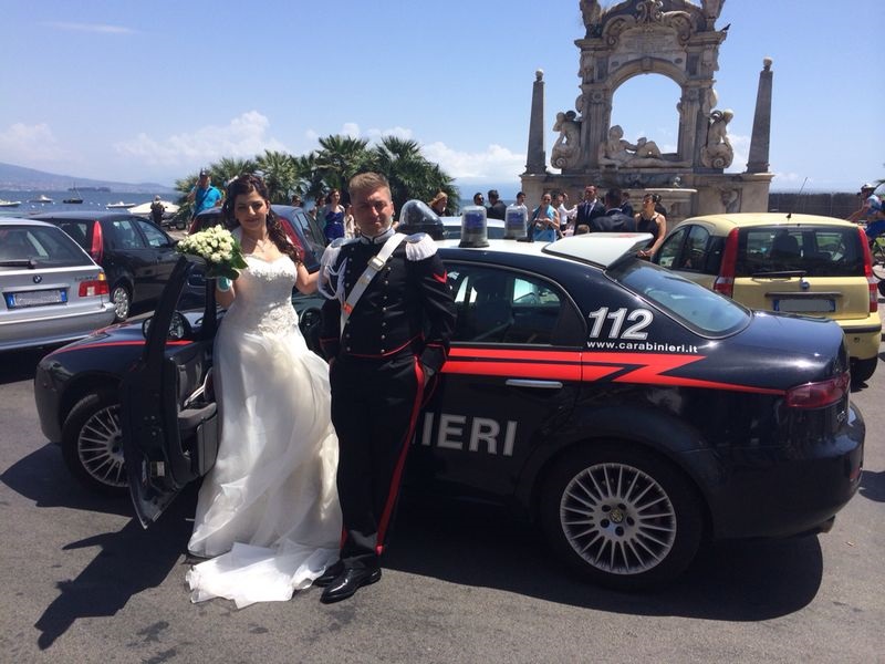 auto-sposi-Napoli_auto-carabinieri_auto-matrimonio-Napoli