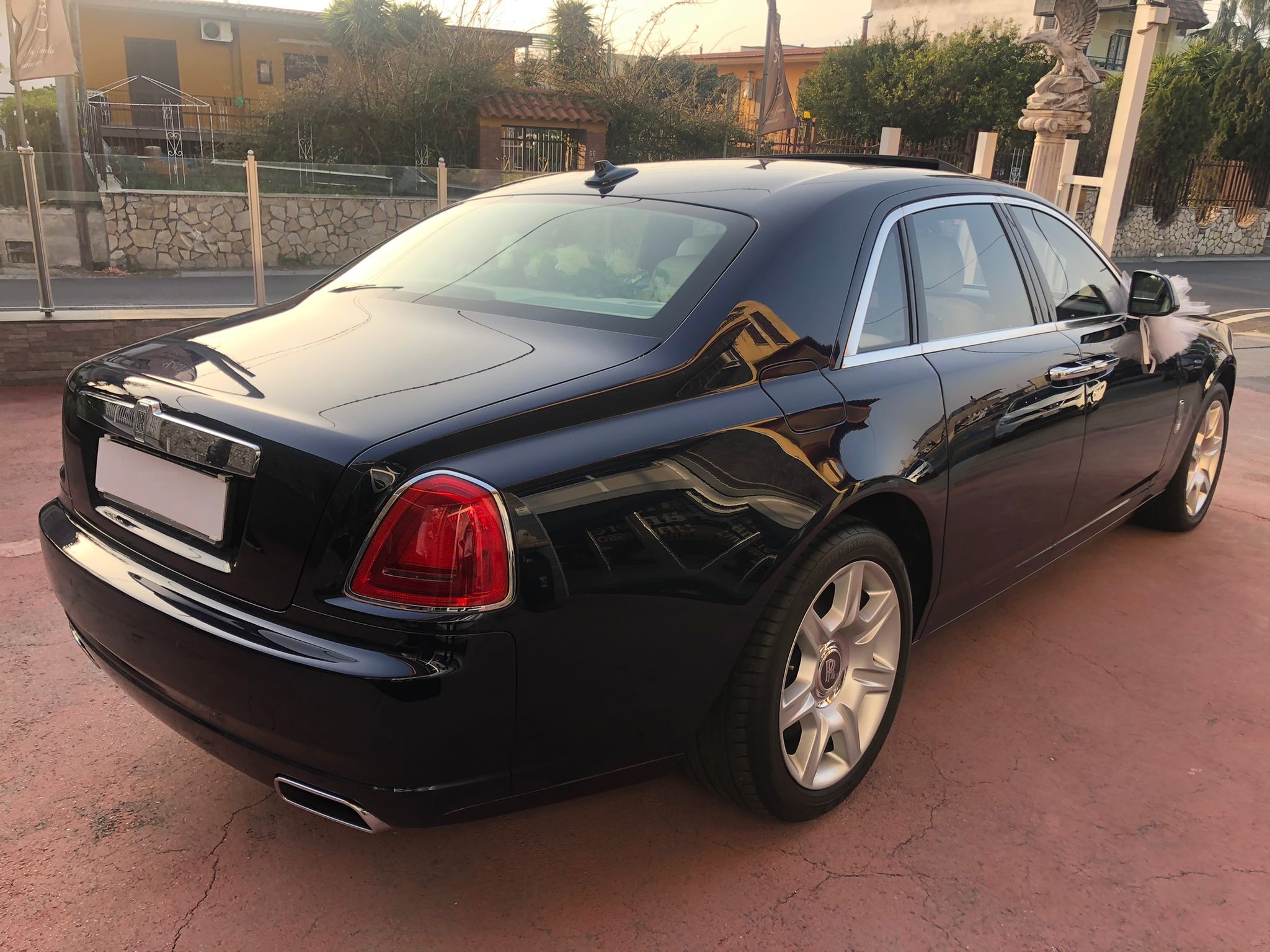 il posteriore della rolls royce